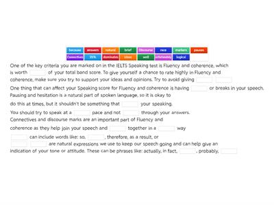 IELTS Speaking Fluency and Coherence