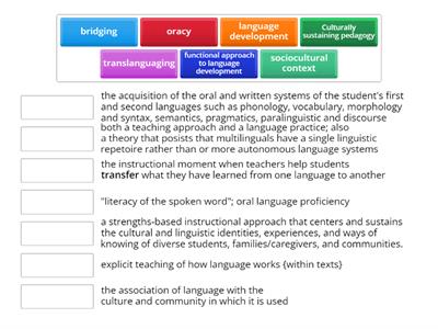 ML 102 Session Best Practices Matching Activity 