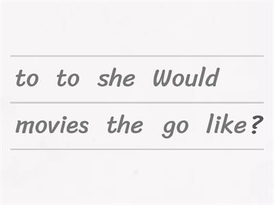 Would rather/would like