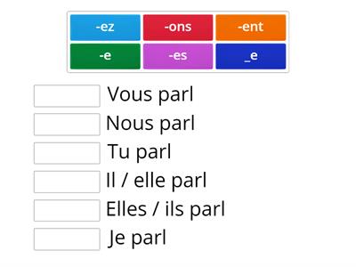 Verbes premier groupe - terminaisons_V_1