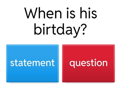 Types of Sentences Review