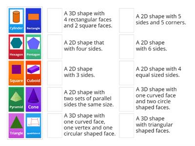 2D and 3D shapes