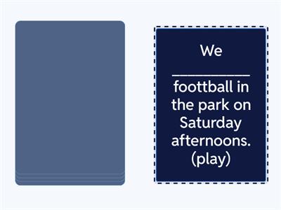 present simple + a1/a2