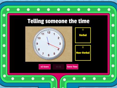 Nonverbal vs. Verbal 