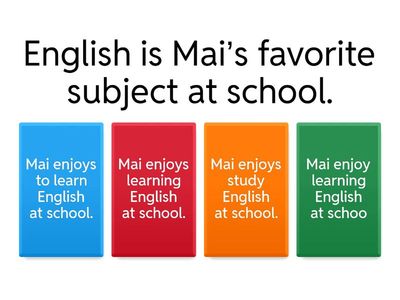 choose correct sentences