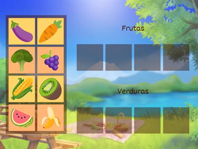 Agrupemos las frutas y verduras 🥑