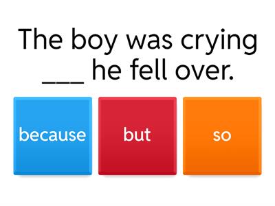 Cert 2 Conjunctions  2  - because/but/so