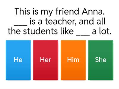 Subject and Object pronouns - Review