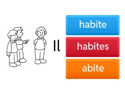 Verbe habiter (habitar o vivir)