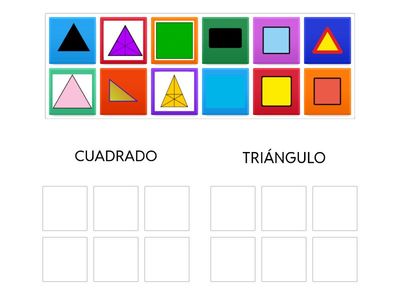 CLASIFICAR CUADRADOS Y TRIANGULOS