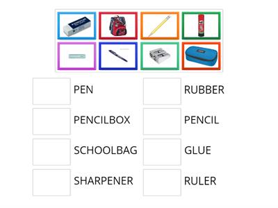 OGGETTI SCOLASTICI  INGLESE