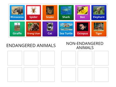 ENDANGERED AND NON ENDANGERED ANIMAL