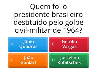 Revisitando o Golpe de 1964: Quiz sobre a História Política Brasileira