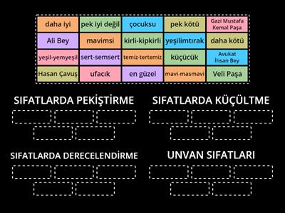 6. Sınıf Türkçe Sıfat Tamlamaları