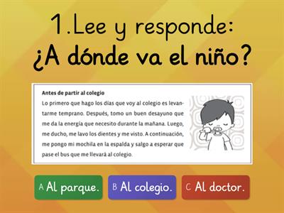 Evaluación de Lenguaje: "Ya sé leer de la M a la LL"