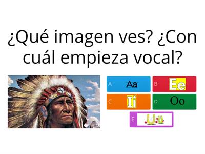 Prueba de Las vocales