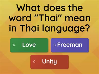 Thailand Quiz 