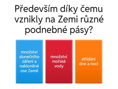 Podnebné pásy - Tropický pás