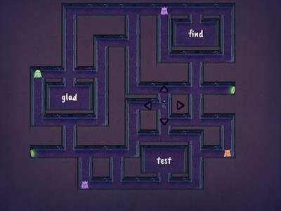 Maze Chase Closed Syllable Exception Game