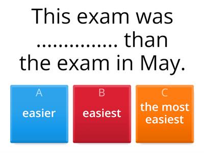 Unit 4 Comparatives and superlatives