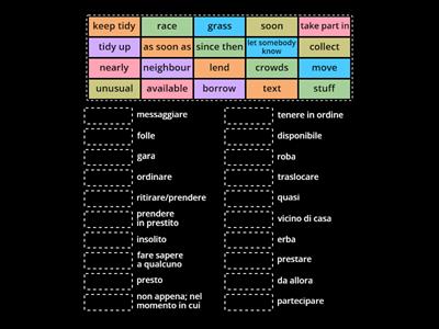 Cambridge Vocabulary  A2 Test 1