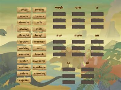 8. sort the 'or' spelling (all /or/ spellings except <or> spelling)