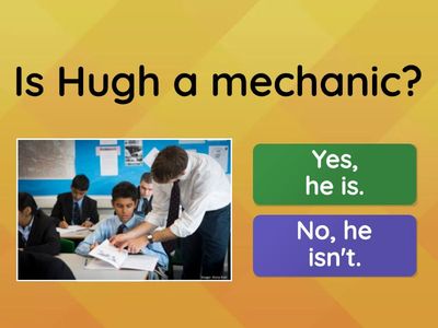 Verb To Be (short answers)