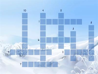 Кроссворд "Словарные слова 3 кл"