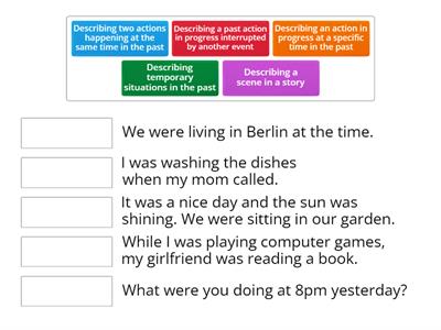 Narrative tenses: Past Simple, Past Continuous, Past Perfect