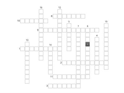 Crossword - GoGetter1, Unit 8, sports