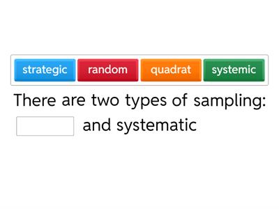 Interdependence: Sampling