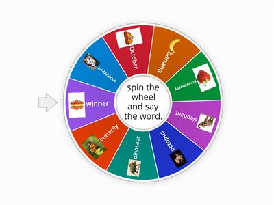 multisyllabic words (3 syllable)