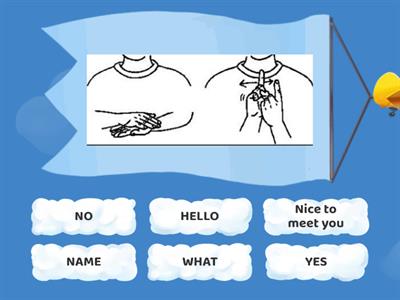 ASL Greeting Vocab Matching