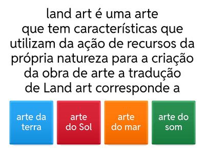 questionário arte contemporânea 29/10/2025