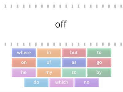 function / content word match