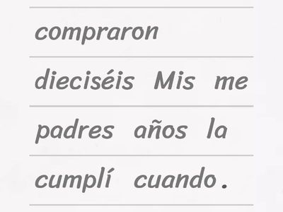 Double Object Pronoun JUMBLE