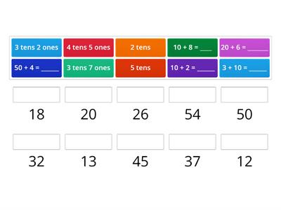 Math Match up - Place Value