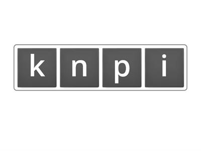 Anagram ink/ank/onk/unk