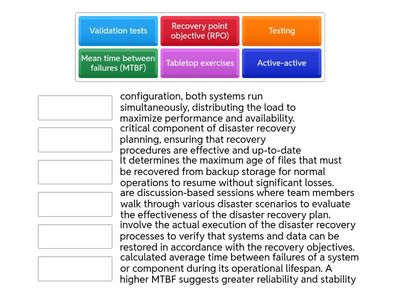 3.3 disaster recovery concepts