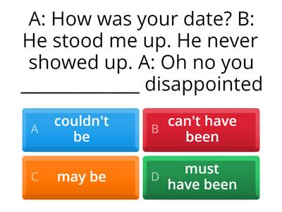 NEF U7 grammar Past modals of deduction