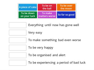 Common Idioms Match 2