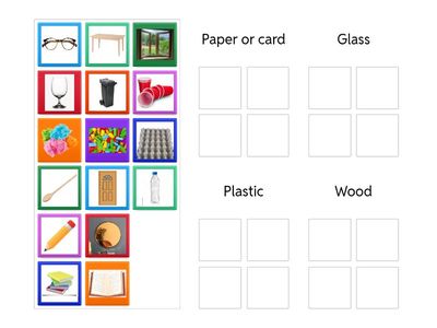 Matching items to type of material