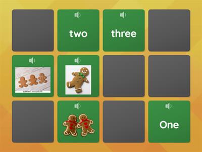 Gingerbread Man Number Memory