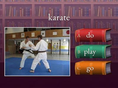  Sports collocations   go// play // do