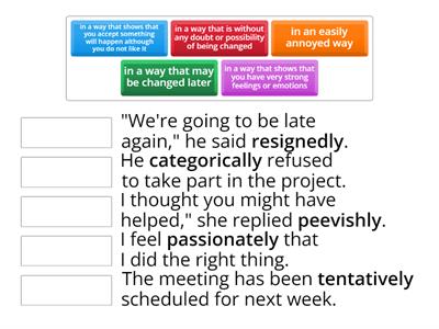 Adverbs- Proficiency Objective- Unit 13