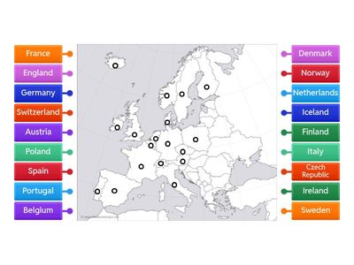 Western Europe Political Map