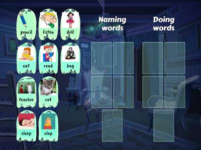 Naming & Doing words sort