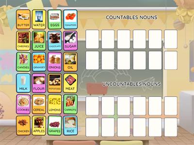 COUNTABLES AND UNCOUNTABLES NOUNS