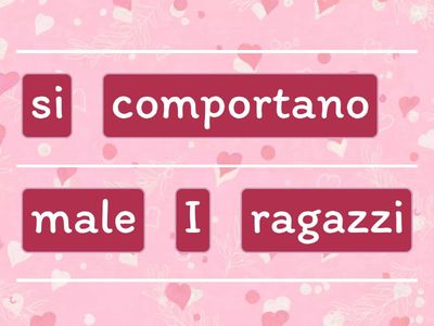 Componi le frasi di Stelita
