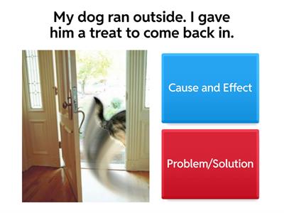 Problem Solution vs Cause and Effect Text Structure?